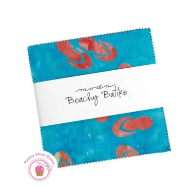 Moda BEACHY BATIKS CHARM PACK 42- 5" squares Quilt Fabric