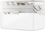 Medicine Storage Box - Portable Medical Organiser With Multiple Compartment, Large Family Medicine Organizer Double-Layer Box, Home Dorm Car Use Multi-Functional Case With Handle For Cosmetics