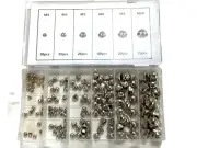 150 Pc Hex Cap Nut Assortment M3-M6, M8, M10 Nuts Caps Cover Top Metric