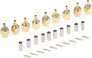 AsrMyjcx 10x Straight Crimp for RG316 RG174 Connector