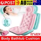 Full Body Bath Pillow Non-Slip Neck Back Shoulder Rest Cushion Washable Gifts