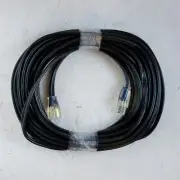 75' 12 Gauge Black Flat Extension Cord with Lighted End