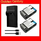 2x DMW-BLF19 E Battery + Charger For Panasonic Lumix DC-GH5 DC-GH5S DC-G9 DC-G9L