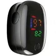Black Finger Pulse Oximeter Blood Oxygen Sensor Monitor Heart Rate New