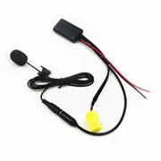 Bil Bluetooth 5.0 Aux-Kabel Mikrofon Handsfree Mobiltelefon Gratis Samtalsadapter fr Fiat Grande Punto Alfa 159 Black