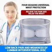 Lumbar Support Belt Orthopedic Strain Pain Relief Corset Back Spine Decompression Brace Self-heating Waist Protection?Size M,COL GREY