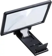 Angoily Phone Magnifier Car Magnifiers Cellphones Puller Grip Screen Magnifier for Cell Phone Screen Amplifier Phone Screen Magnifier Charger Centerpiece Incubator Signal Black