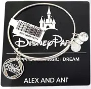 New Disney Alex & Ani Star Wars May the Force Be With You Silver Charm Bracelet