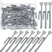 15 Pieces Slip on Drapery Hooks Metal Pins Stainless Steel Drapery Pins and Hook