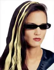 Covenant Vampire Slayer Yellow Hair Extensions Wig Halloween Costume Accessory