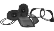 Hogtunes Retro 6x9 Lid Cut In w/ Speakers Kit for Harley Saddlebag Lids FLH 1...