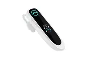 Bluetooth Earphone Single Ear Business Earbuds Ear Hook-White