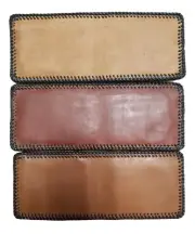 Handmade WALLET Genuine LEATHER with Edge LACING Men’s Bi-fold Handmade Billfold