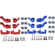 Blue/Red Rear Stub Axle C-Hub Mount&Steering For Traxxas Slash 2WD 1/10 RC Car