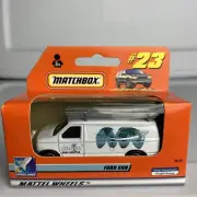 1999 MATCHBOX SUPERFAST #23 FORD VAN MISSION BASE SHUTTLE NIP