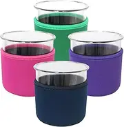 [Xumbtvs] Reusable Ice Cream Sleeve, 4 Pcs Neoprene Insulated Sleeves for Ninja Creami Pints, Compatible with NC301 NC300 NC299AMZ Series Ice Cream Maker Containers, Only Sleeve(Colorful,16oz)