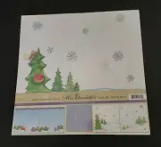 FREE Miss Elizabeth's 5 Scrapbook Scrapbooking Making Snowmen Trees 12 x 12 NIP