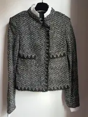 Chanel MIETER’s d’ART CC Lion Logo Button Jacket Size 38