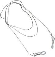 [ROMISBABA] Retro Glasses Strap Eyewear Lanyard for Sunglasses and Glasses Lightweight Cord with Ends for Secure Fit Stylish Silver Design