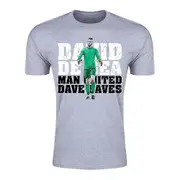 Gildan David De Gea Man United Goalkeeper T-Shirt (Grey) XLW