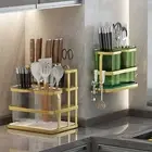 Hollow Design Kitchen Cutlery Organizer with Drip Tray for Forks Knives Spoon