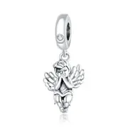 Silver plating Little Angel Charm Fit Bracelet DIY Jewelry Beads