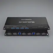KVM Switch 2 Monitors 2 Computers Display Port 2.0 8K FreeSync G-SYN Giantmatrix
