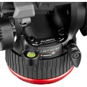 Manfrotto 504X Fluid Video Head with 635 Fast Carbon Fiber Single Leg Tripod