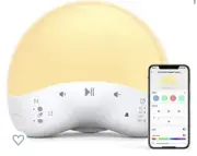 TaoTronics White Noise Machine, RGB & Warm Night Light with 25 Non-Looping Sound