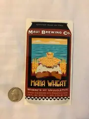 Mana Wheat Can Sticker Maui Brewing Craft Beer Hawaii Mancave Kona Aloha Mahalo