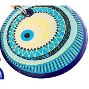 Evil Eye Glass Wall Hanging with Macramé Home Décor Christmas Ornaments