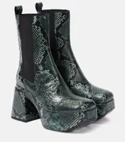 [Dorothee Schumacher] Dorothee Schumacher Snake-printed leather Chelsea boots AU 7 multicoloured