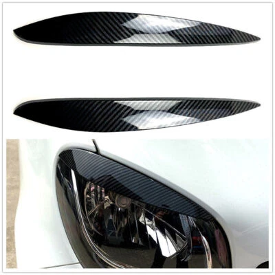 Car Headlight Eyelid Lid Eyebrow Lamp Trim For Mercedes Benz Smart 2014-2021 (for: Smart)