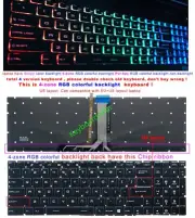 For MSI WS60 WS72 6QI 6QJ WT72 2OK 2OL 6QN Cololful Backlit US Keyboard Crystal
