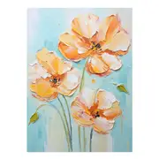 White Yellow Flower Canvas Print