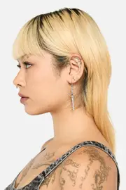 Engraved Sword Earrings