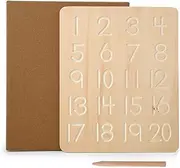 Letter Tracing Board - Wooden Toys | Educational Toy | Double Sided Magnetic Letter Board | Number Tracing Board for Kids Age 3-6 Double Sided Uppercase &Lowercase Letters