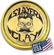 Hair Clay For Men - Slayer Clay Organic Medium Hold 2 Ounce Tin - Like Pomade Cream Or Gel - Shine Free & Non Greasy - Natural Matte Finish Styling Clay - Anti Dandruff & Easy To Use Mens Hair Product With Bentonite By Death Grip