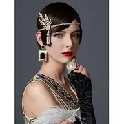 Retro Vintage Roaring 20s 1920s Flapper Headband The Great Gatsby Wedding Guest Women's Performance Party / Evening Business / Ceremony / Wedding