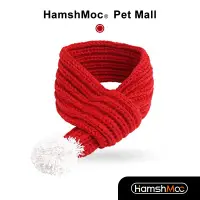 在飛比找蝦皮商城優惠-HamshMoc 針織寵物耶誕圍巾 可愛貓狗耶誕圍巾 寵物耶