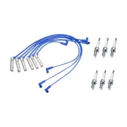Bosch Leads + 6x Denso Power Spark Plugs for Holden Calais Commodore VS VT VX VY