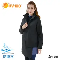 在飛比找蝦皮商城優惠-【UV100】 防曬 防潑水保暖帽可拆鋪棉外套-女(AB21