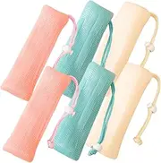 HAPINARY 6pcs Soap Bag Foaming Net Bar Soap Pouch Mesh Soap Saving Pouches Soap Saving Bags Soap Mesh Bag Exfoliating Soap Pouches Soap Bar Bag Soap Net Bags Bathroom Accessories Soap Sock