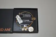 NIB ALEX AND ANI BOSTON RED SOX CAP LOGO EXPANDABLE BRACELET BANGLE GOLD TONE