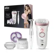 Braun Silk-Epi 9 Wet & Dry Epilator Rose Gold/White SES9-980 Online Only