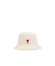 AMI Paris Ami de Coeur Logo Embroidered Bucket Hat 56,1,2,58,3,60 White