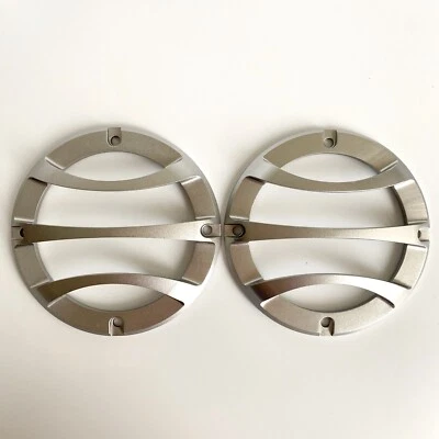 AFT 3.5" Full Metal Silver Aluminium Speaker Cover Grills For Car Audio DJ PA