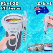 Level Monitor Meter Chlorine Digital PH Swimming Quality Tester Pool Kit Tool AU