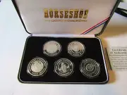 Horseshoe Casino Hammond Indiana 1 Oz 5 Coin Medallion Proof Set .999 Silver
