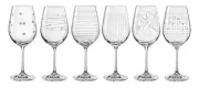 Bohemia Crystal Elements Wine Glass, Set of 6 - 450mL